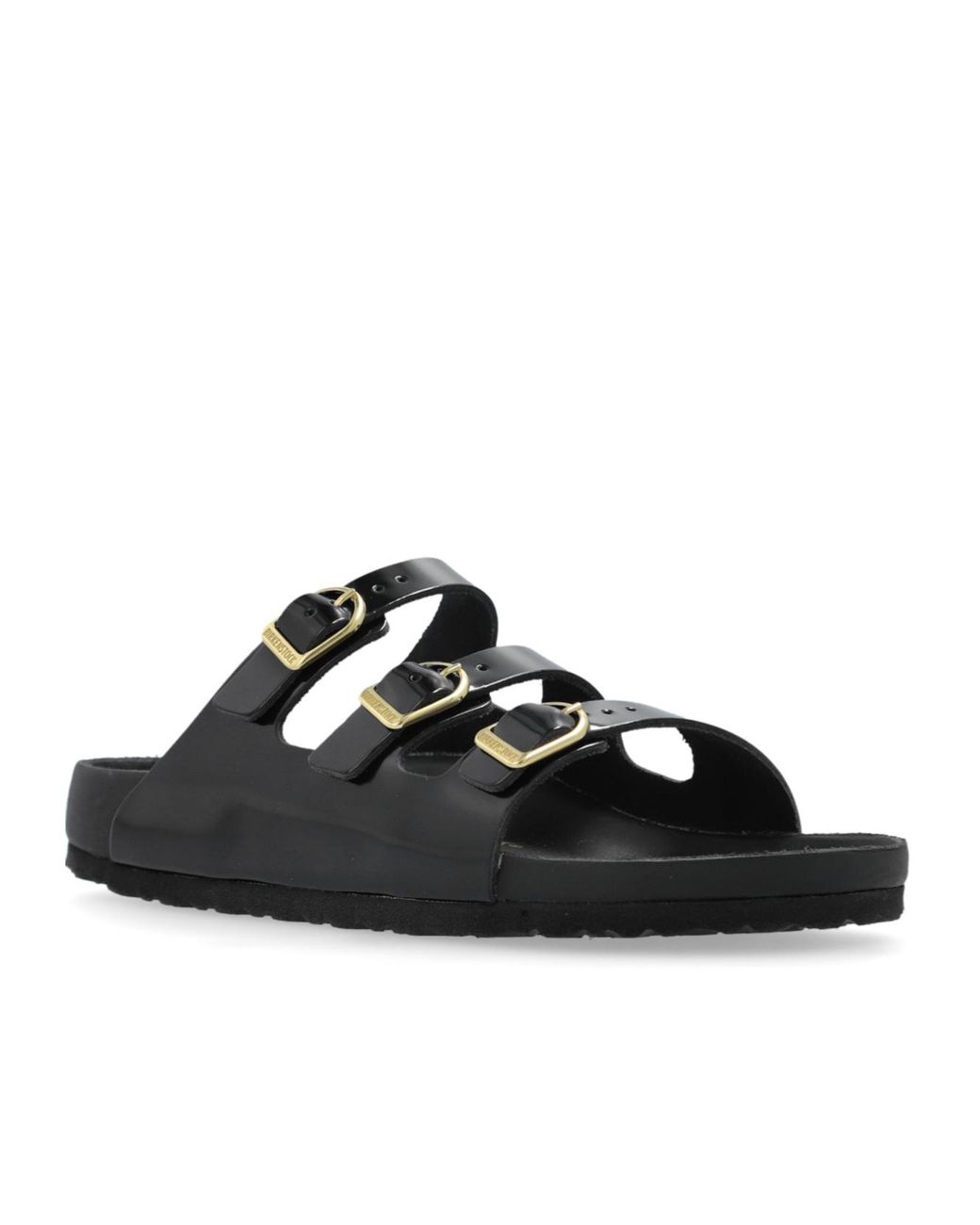 Birkenstock Black Three-Strap Buckle Sandals