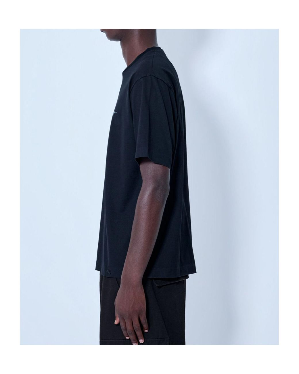 Massimo Osti Studio Black Logo Print T-Shirt for men