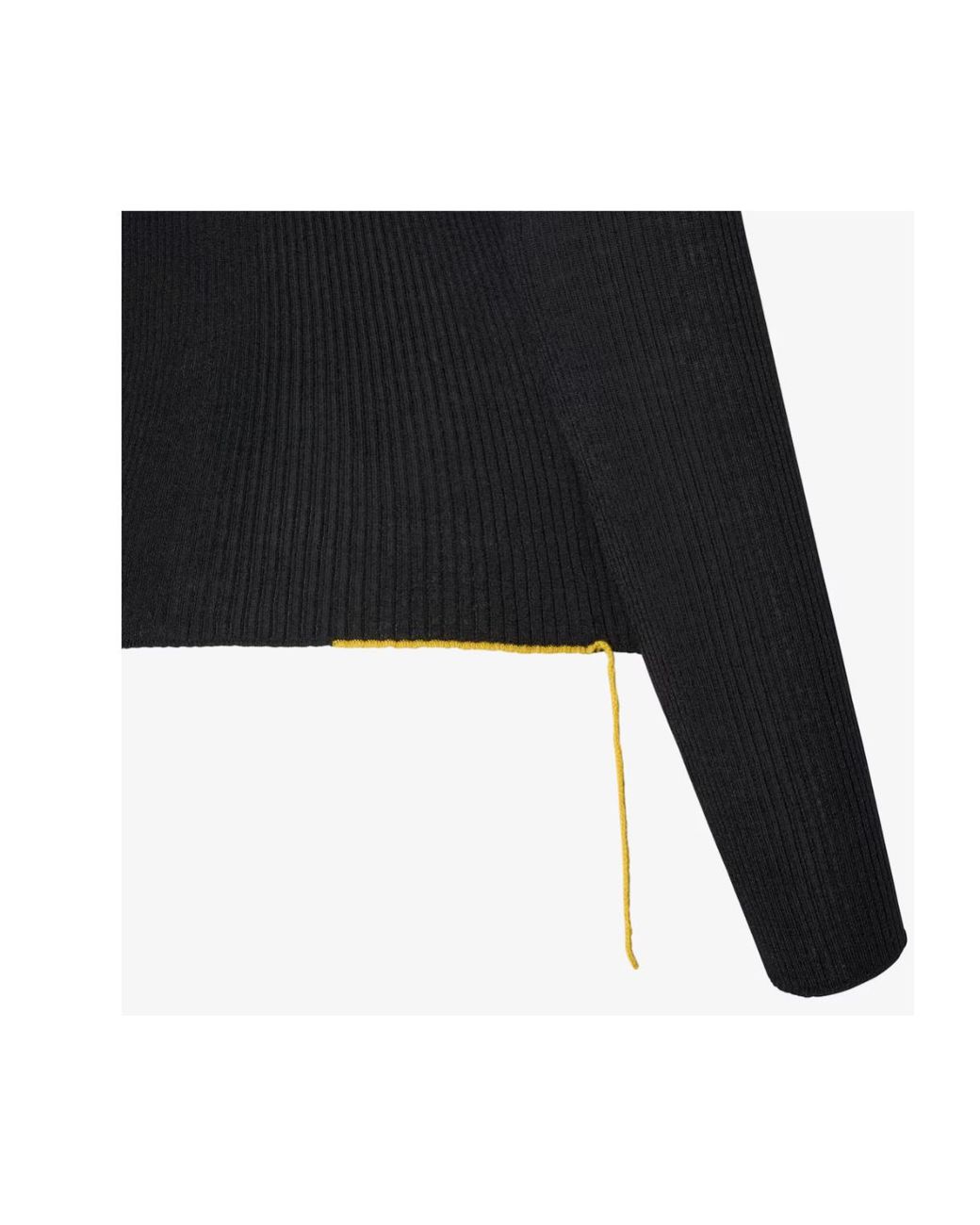 Fendi Black Wool Ribbed Cardigan
