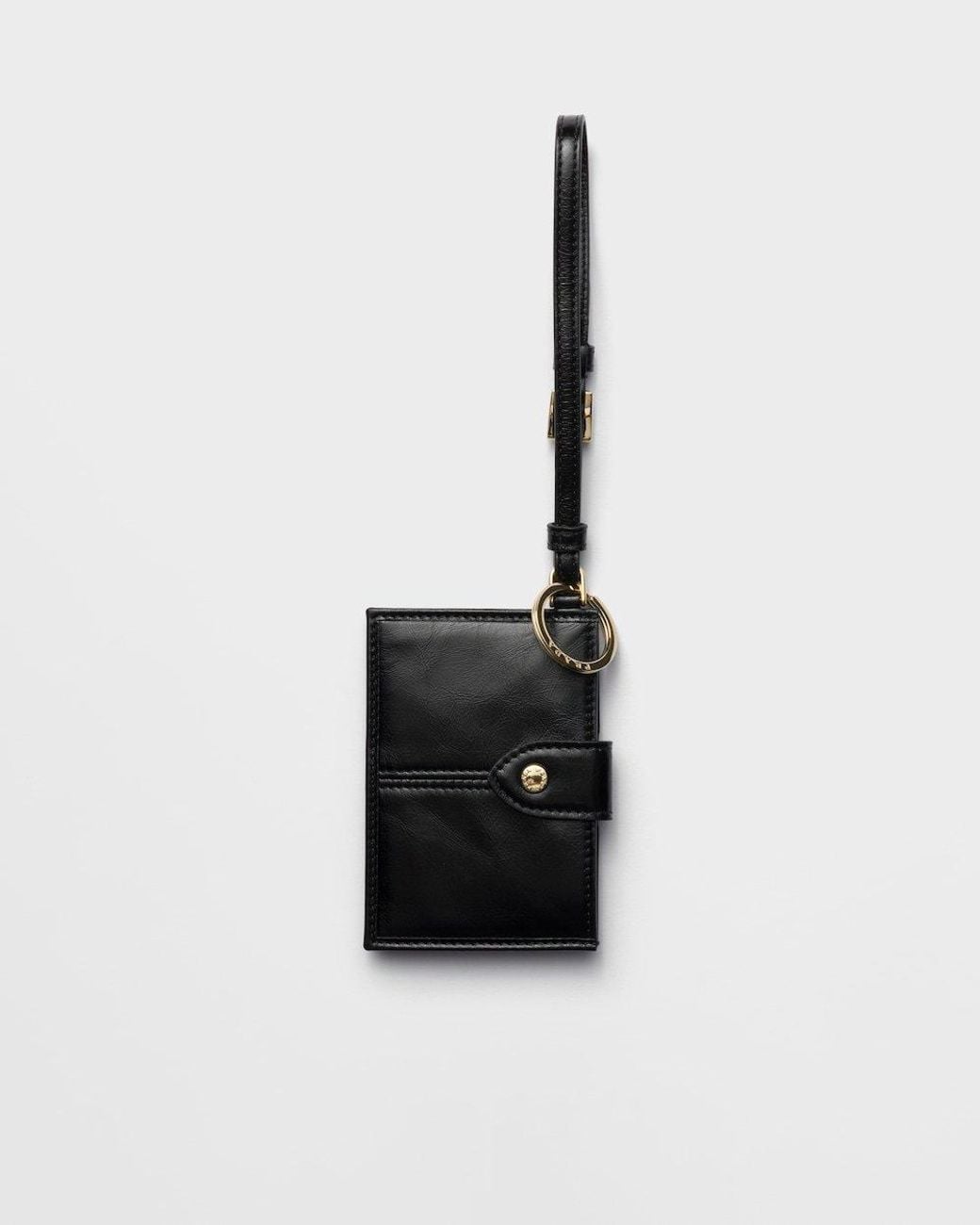 Prada White Leather Card Holder