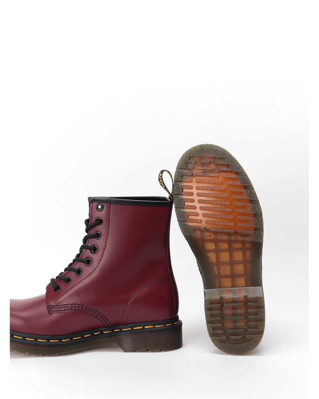 Dr. Martens Purple Logo Lacing And Ankle Boots
