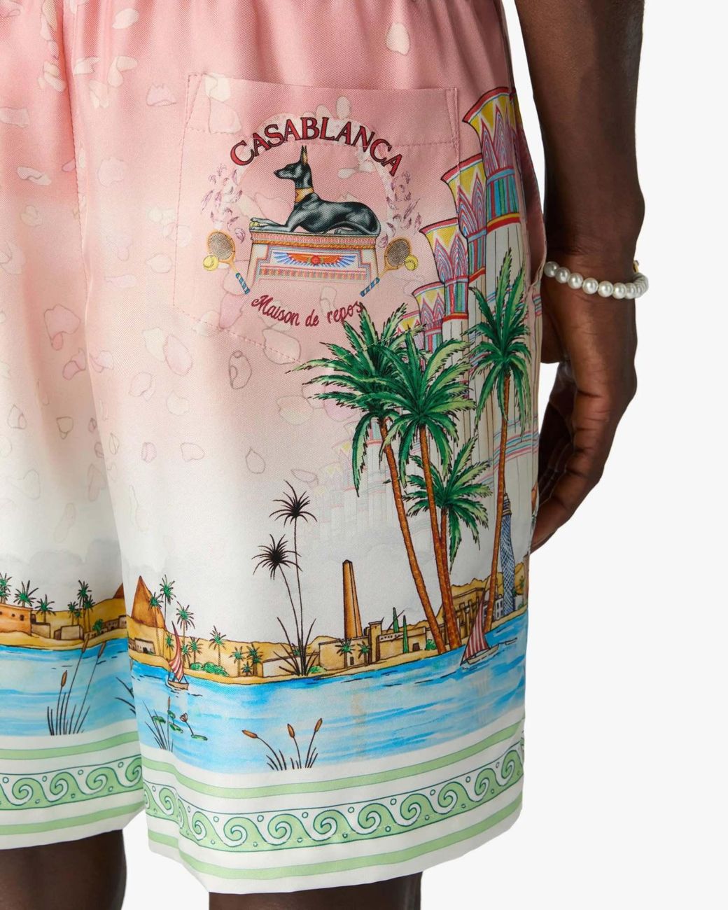 Casablanca Multicolor Ethereal Printed Shorts for men