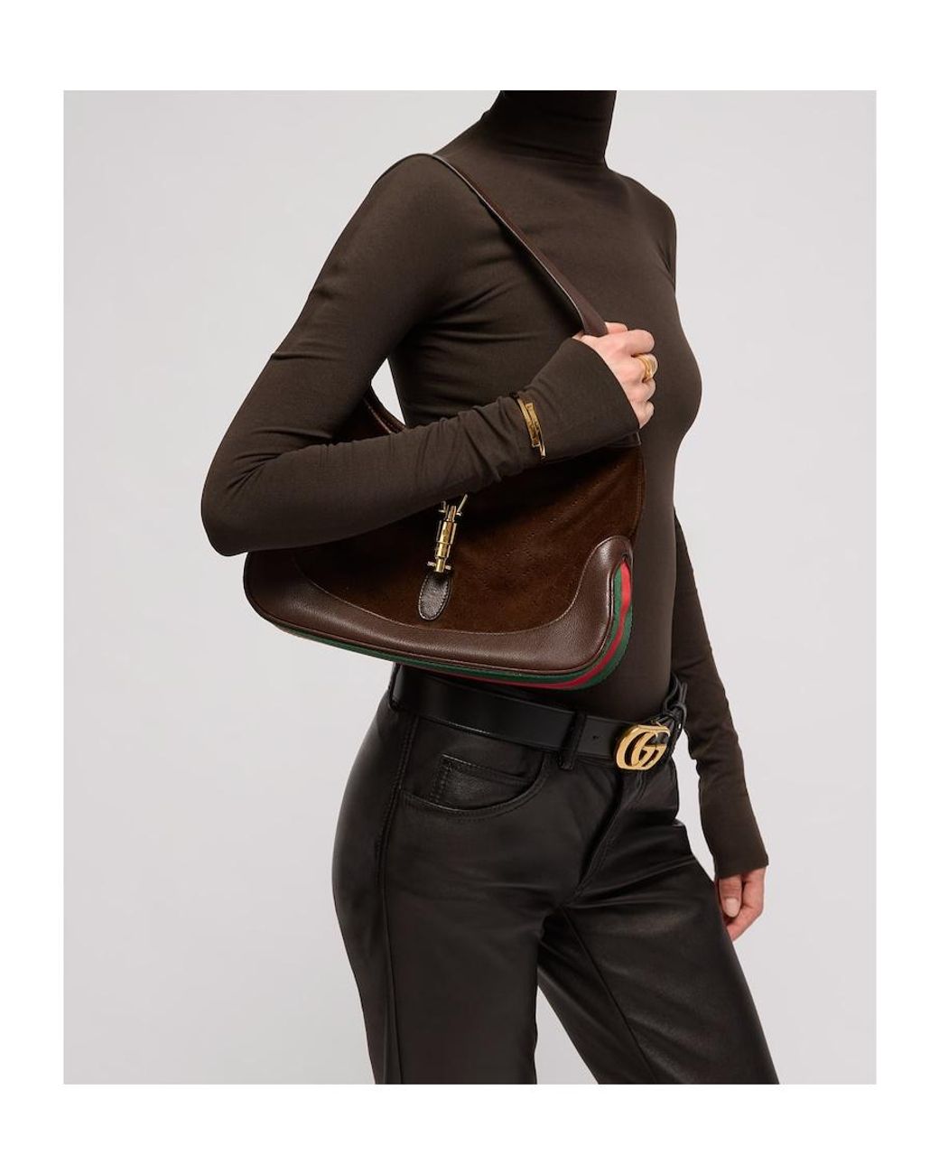 Gucci Brown Jackie 1961 Medium Shoulder Bag