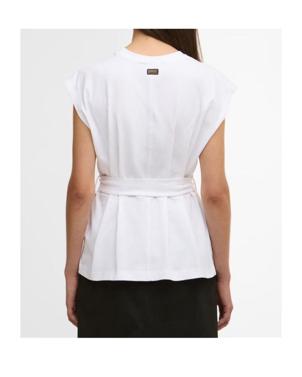 Barbour White Belted T-Shirt