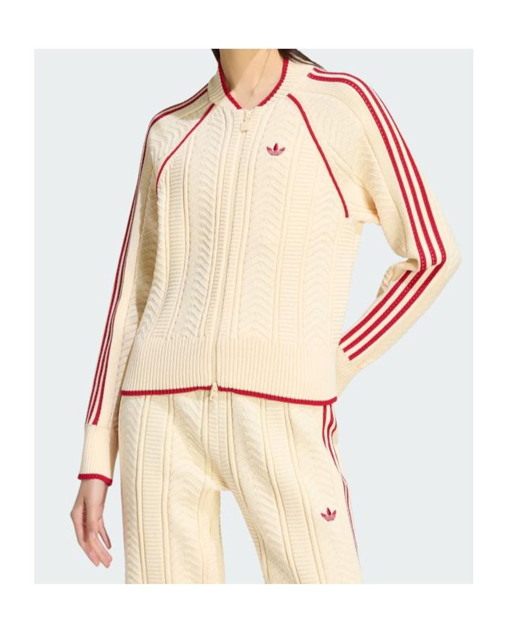 Adidas Originals Natural Sst Tt Knitted Jacket