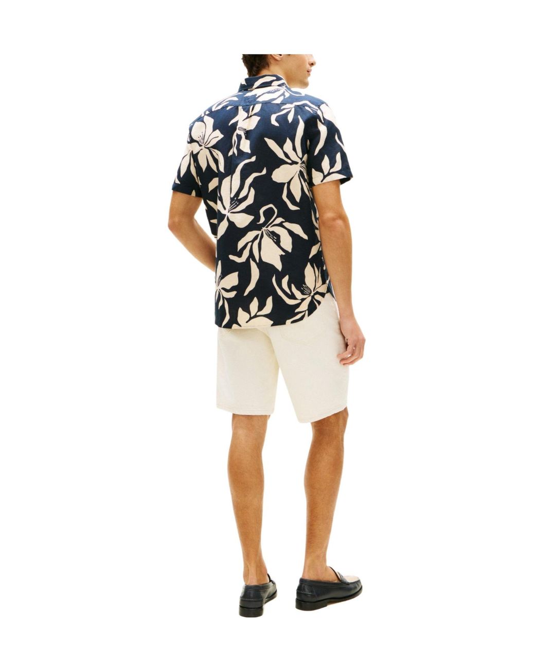 Tommy Hilfiger Blue Printed Shortsleeve Shirt for men
