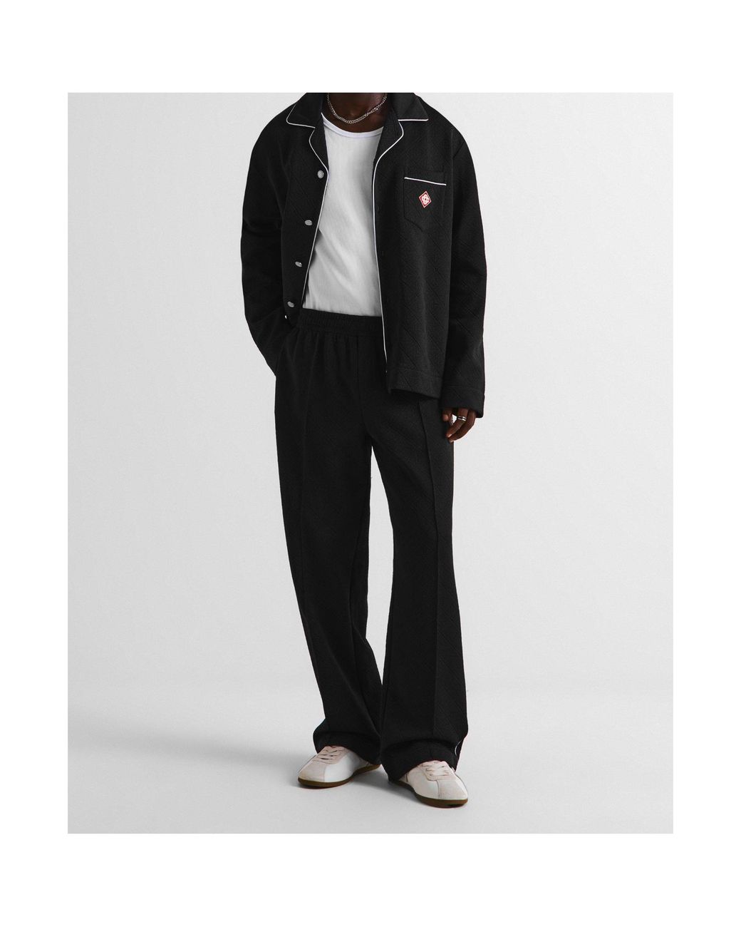 Casablanca Black Athletic Pants With An Elastic Waistband for men