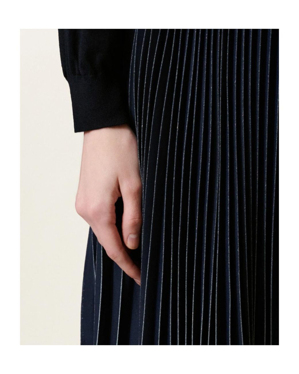 Fabiana Filippi Blue Pleated Maxi Skirt