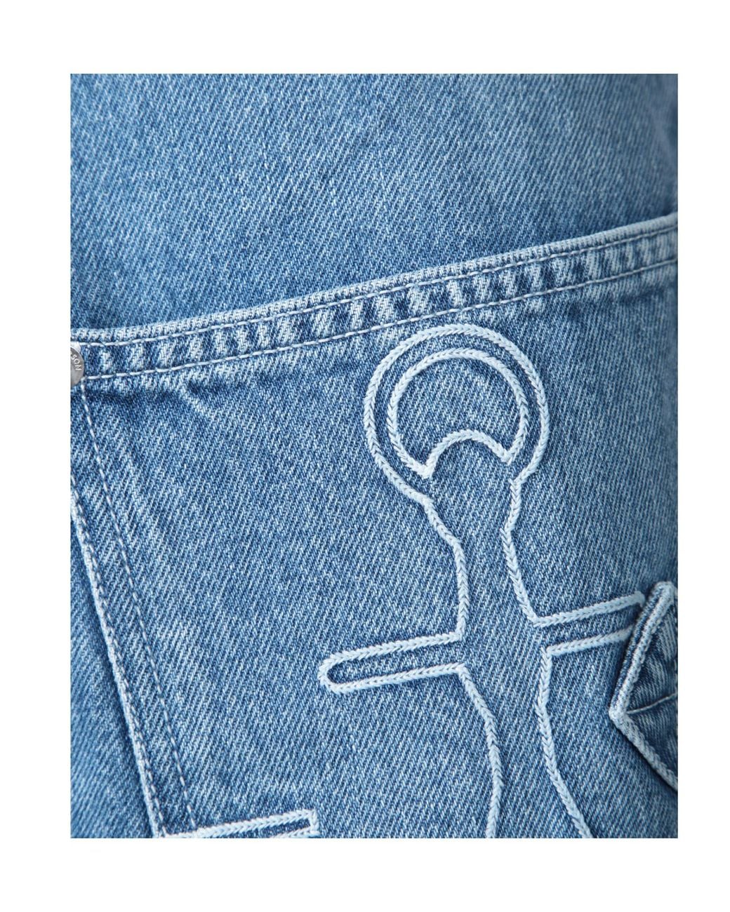 J.W. Anderson Blue Jw Anderson Twisted Workwear Denim Jeans