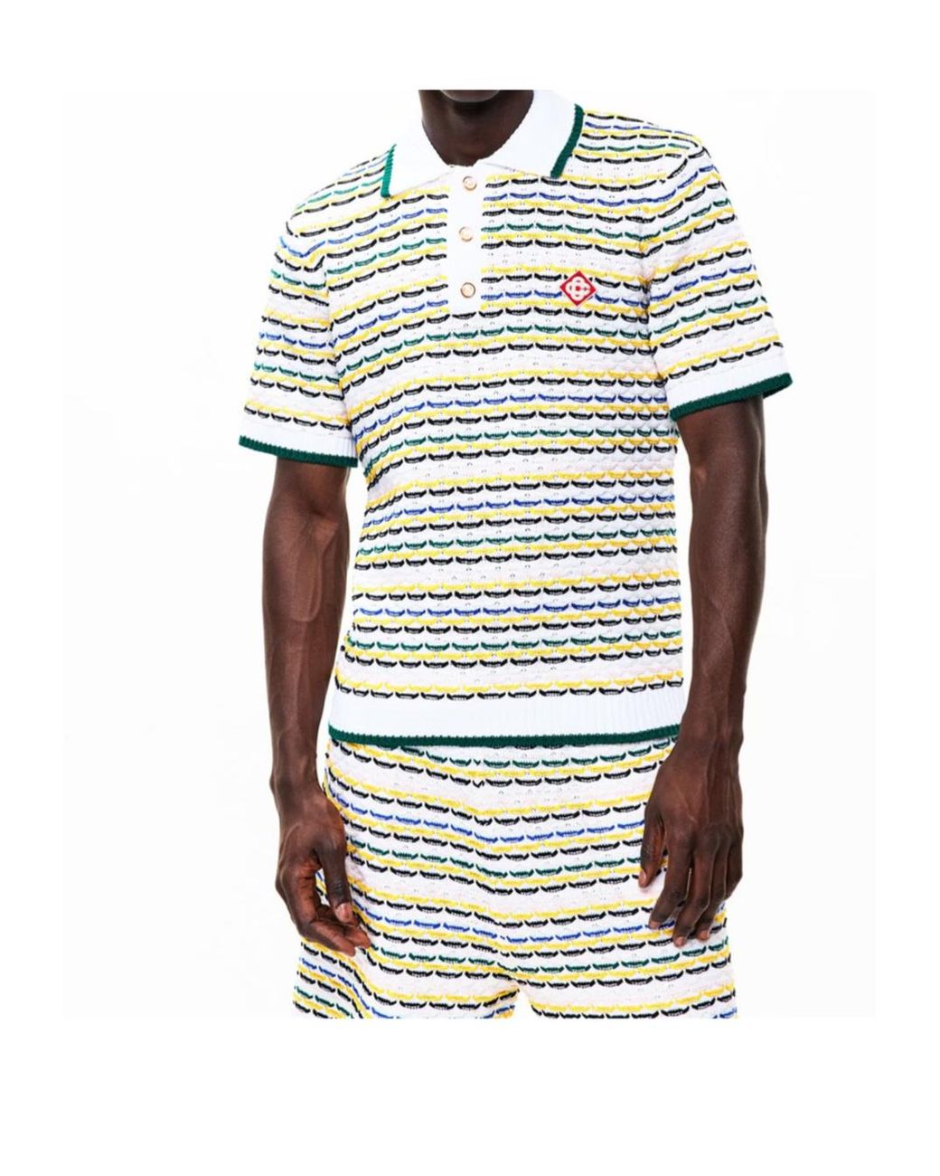 Casablanca White Casa Tuck Stitch Plo Sn62 for men