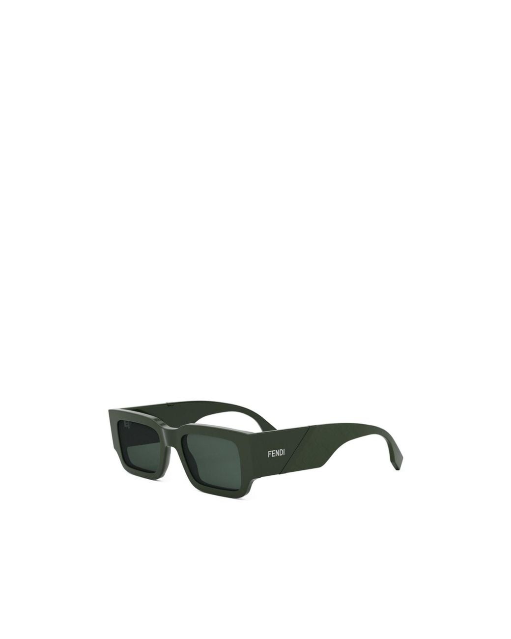 Fendi Green Eyewear Rectangle Frame Sunglasses for men