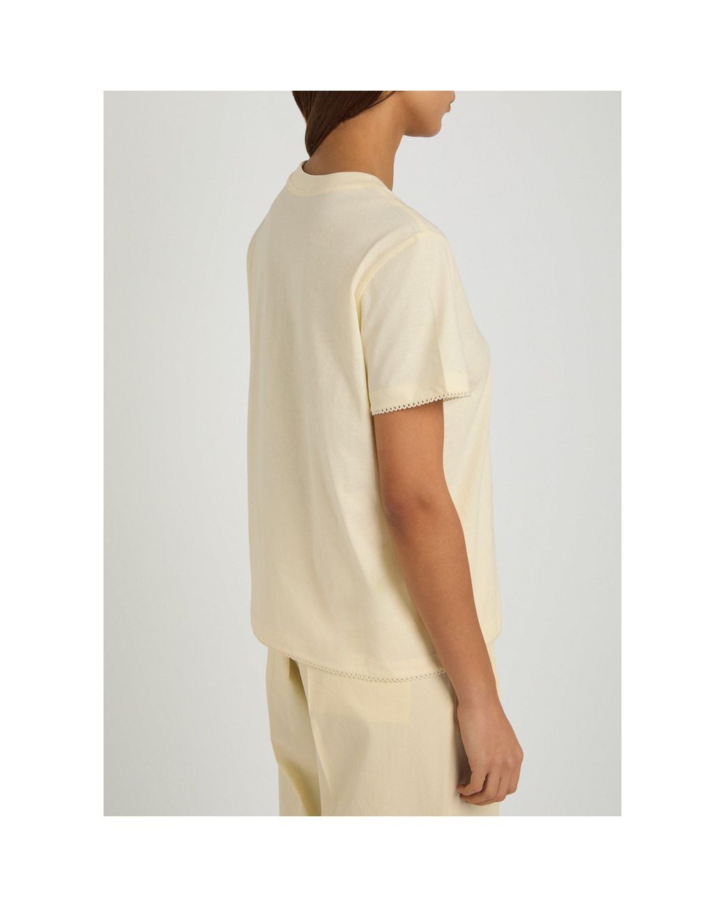 Moncler White Cotton Short-Sleeve T-Shirt