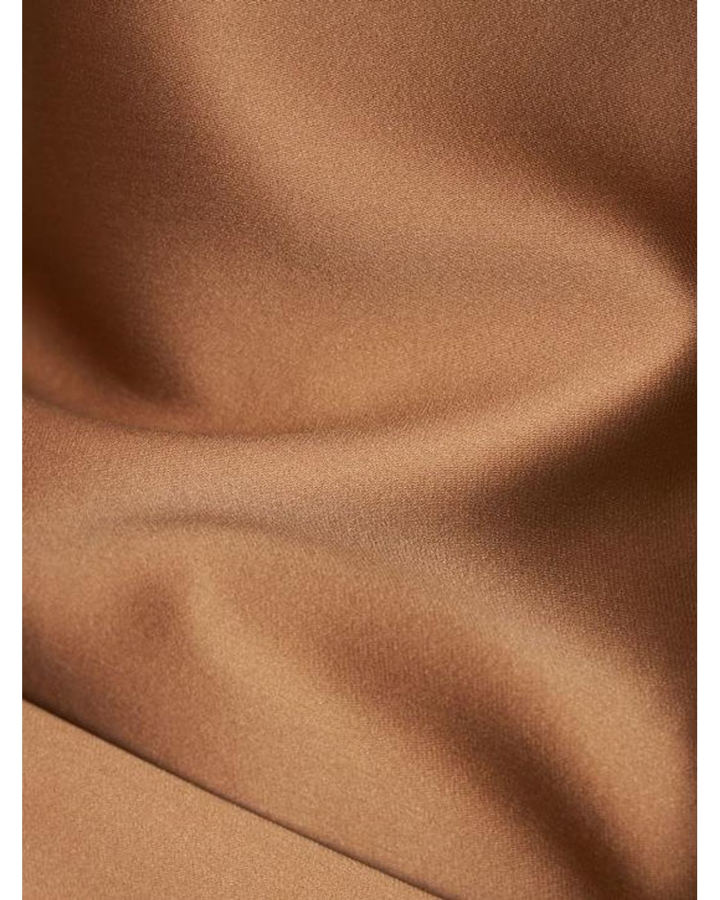 Valentino Brown Techno Duchesse Mini Dress