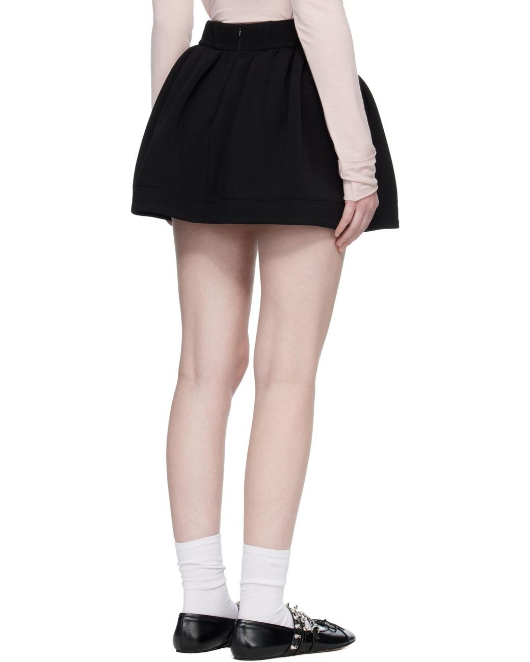 OPEN YY Black Wire Mini Skirt
