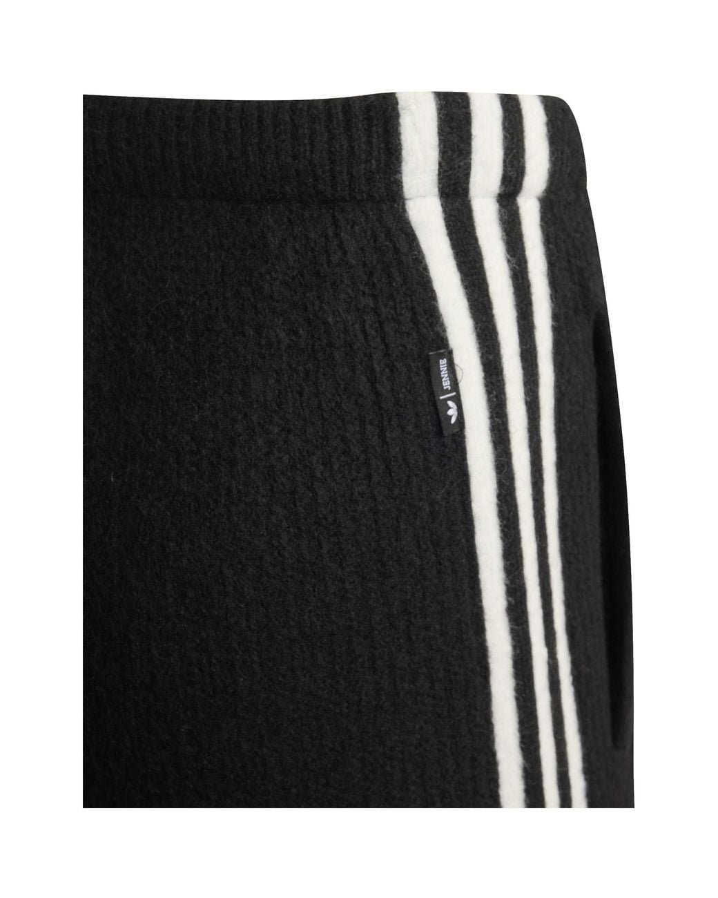 Adidas Originals Black Three-Stripe Tapered Athletic Sweatpants