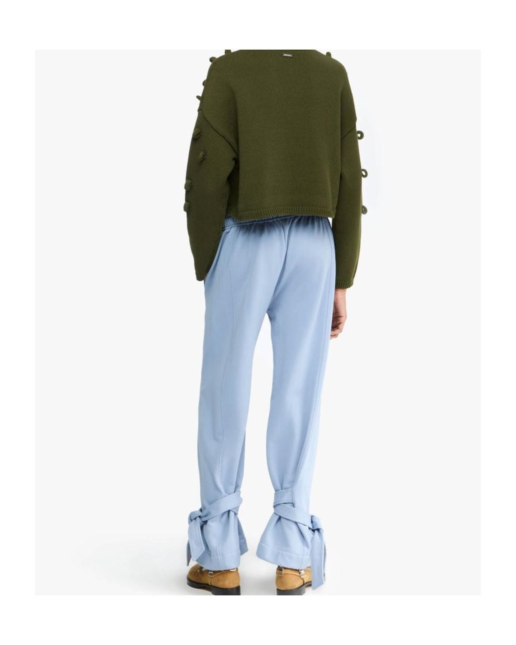 J.W. Anderson Green Jw Anderson Cropped Loop Jumper