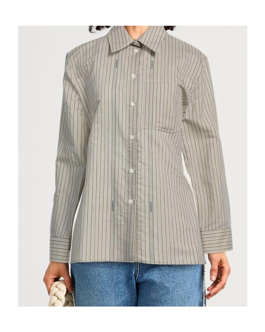 Jacquemus Gray Striped Shirts
