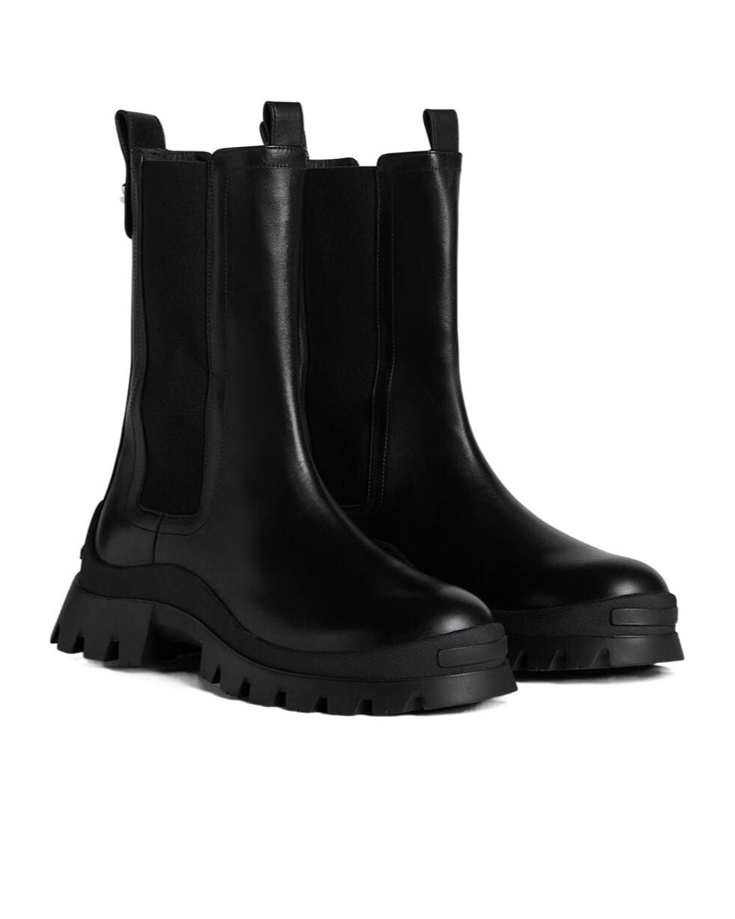 DSquared² Black D2 Statement Chunky-Sole Ankle Boots