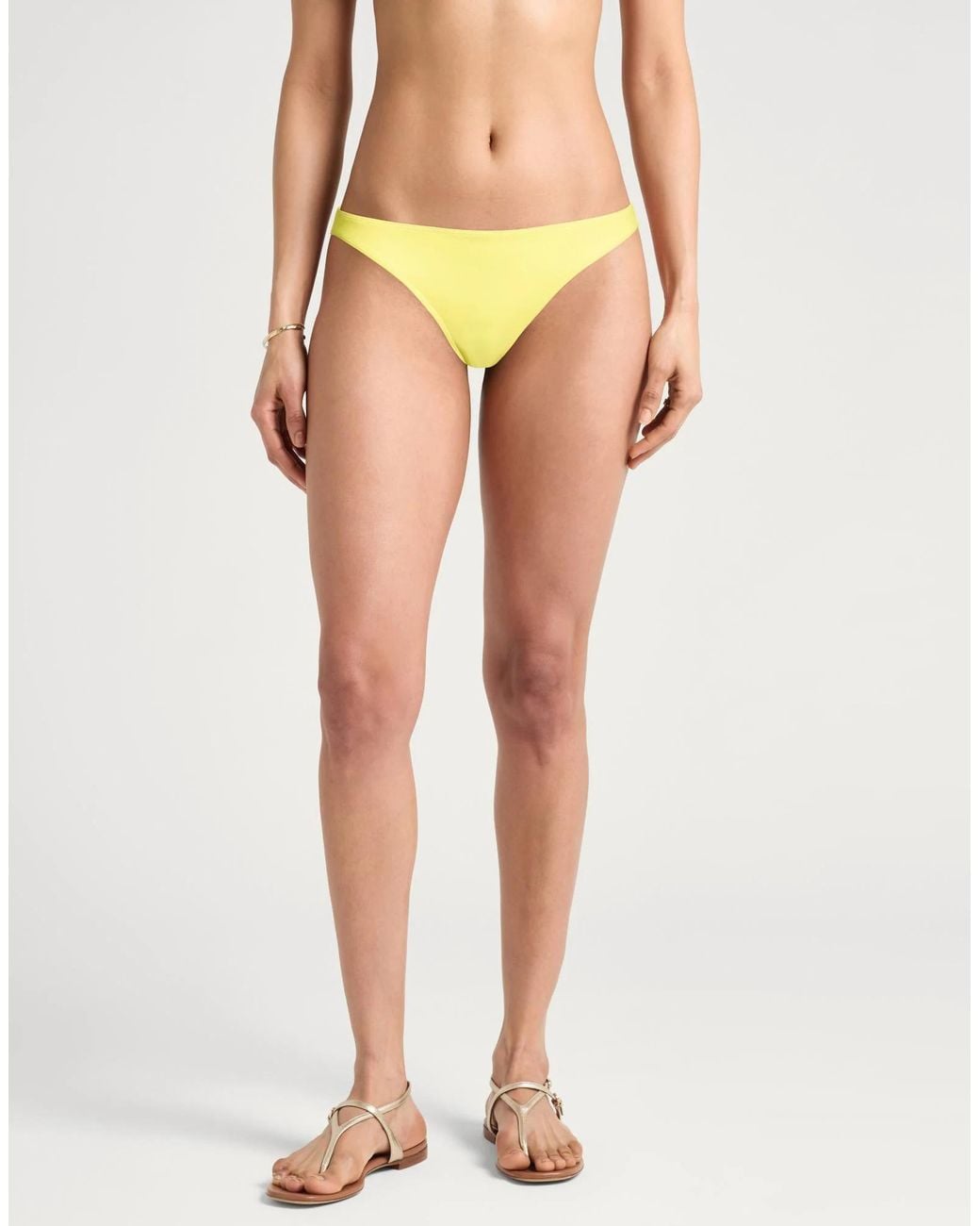 Isabel Marant Yellow Stretchy Fabric Bikinis