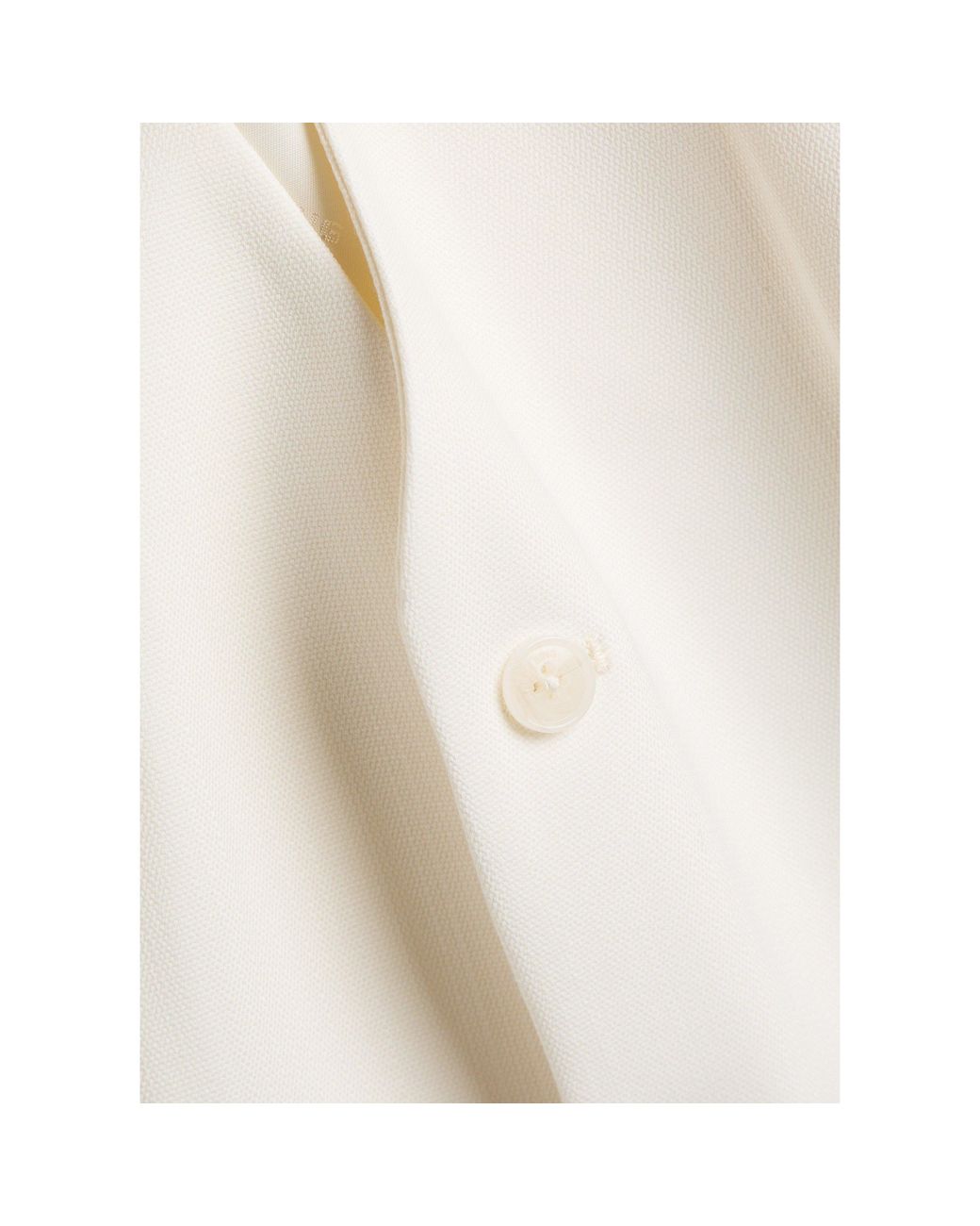 Anine Bing White Wool V-Neck Waistcoat