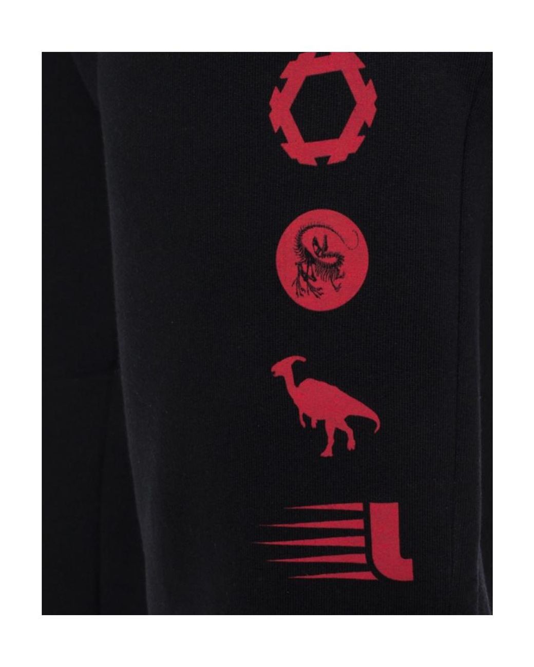 Lanvin Black Printed Sweatpants for men