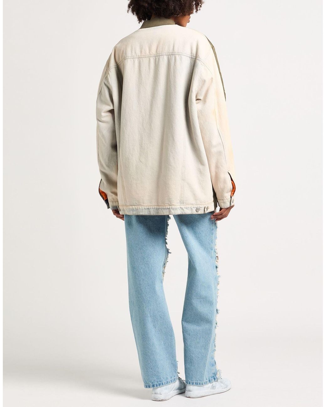 MM6 by Maison Margiela Green Two-Tone Bomber Jacket
