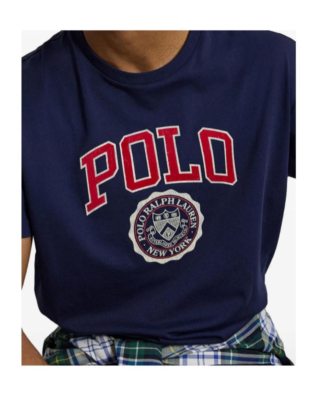 Polo Ralph Lauren Blue Logo-Print Flocked T-Shirt for men