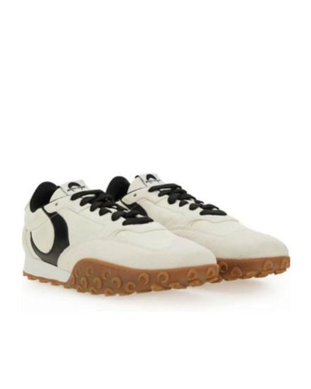 MARINE SERRE White Moon Patch Low-Top Sneakers