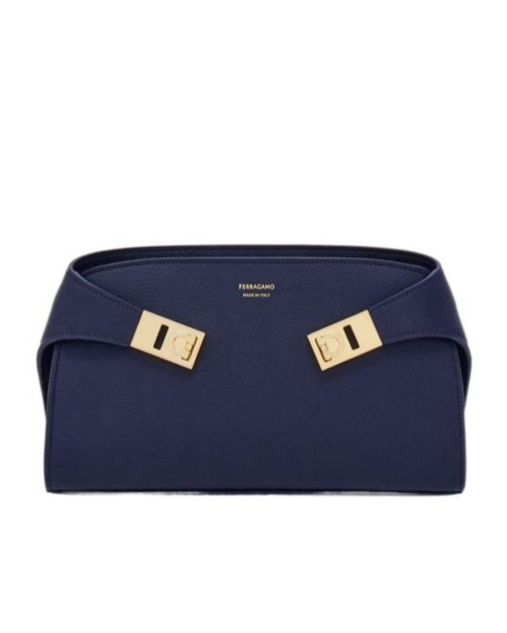 Ferragamo Blue Hug Mini Crossbody Bag