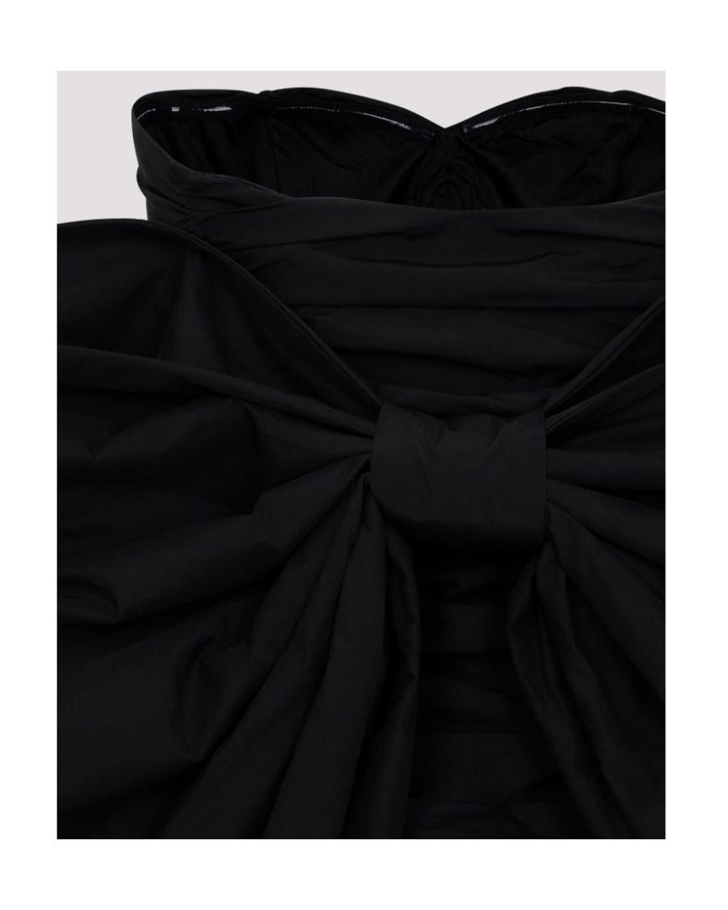 ROTATE BIRGER CHRISTENSEN Black Strapless Dress