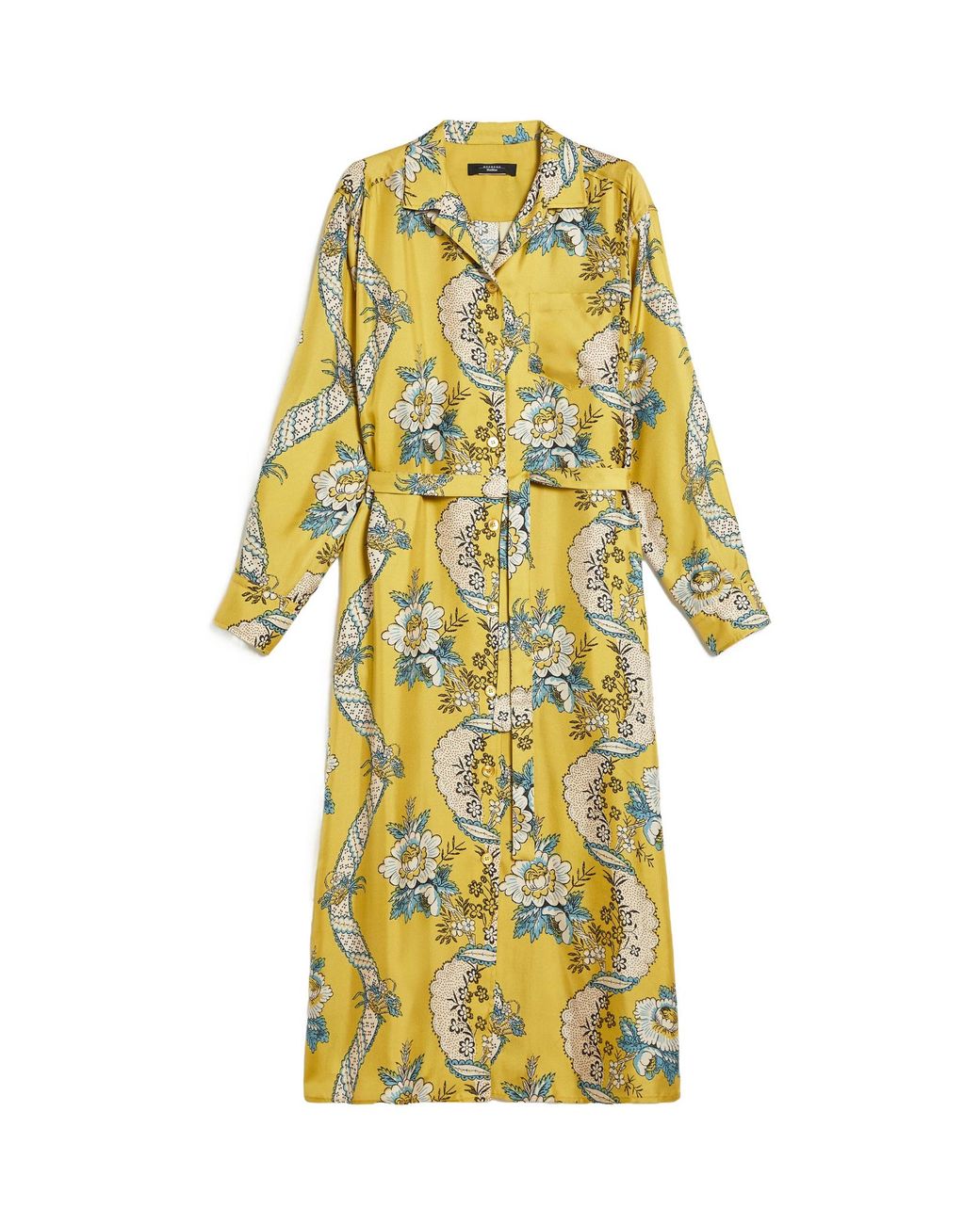 Weekend by Maxmara Yellow Long-Sleeved Dress