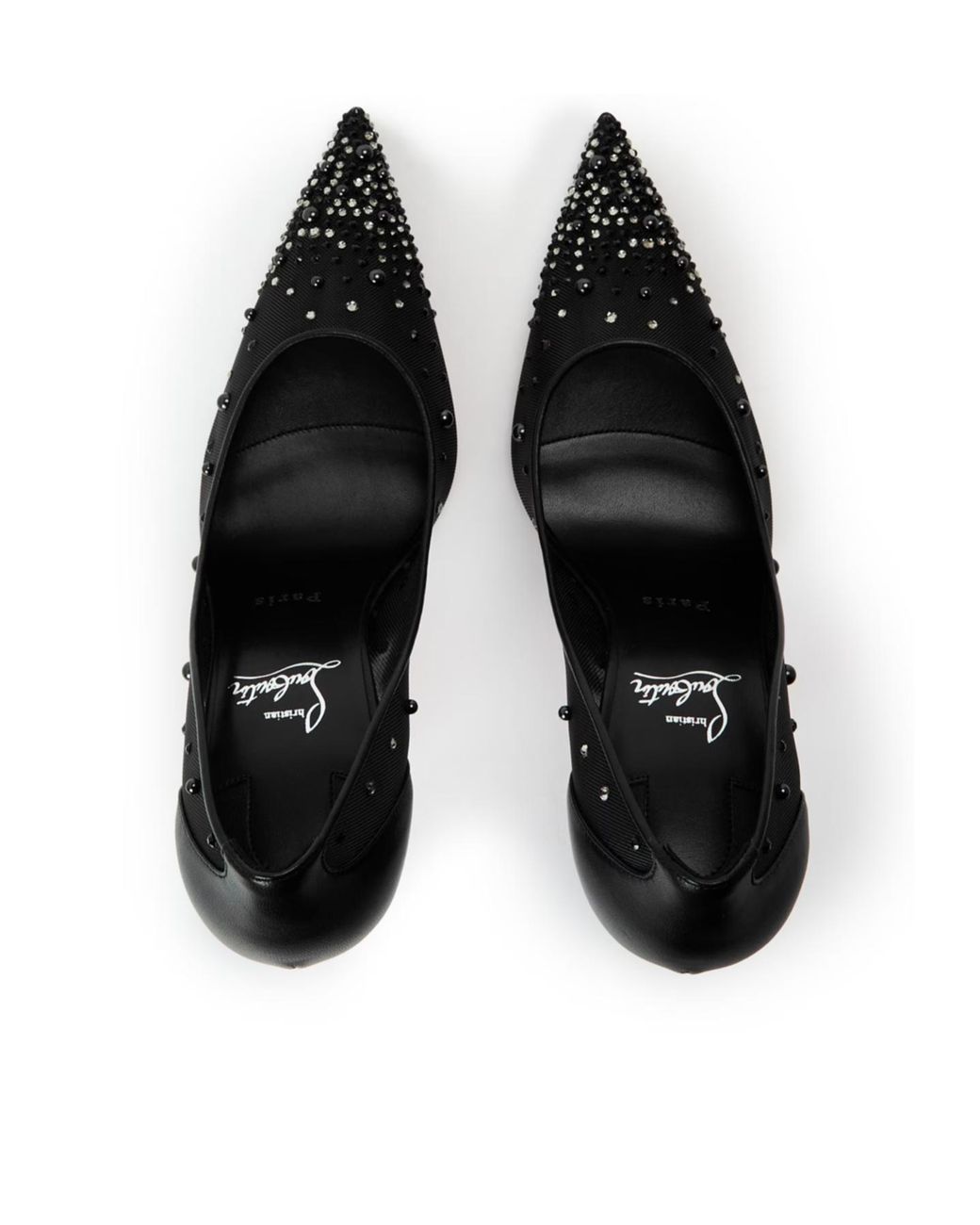 Christian Louboutin Black Pointed Toe Stilettos