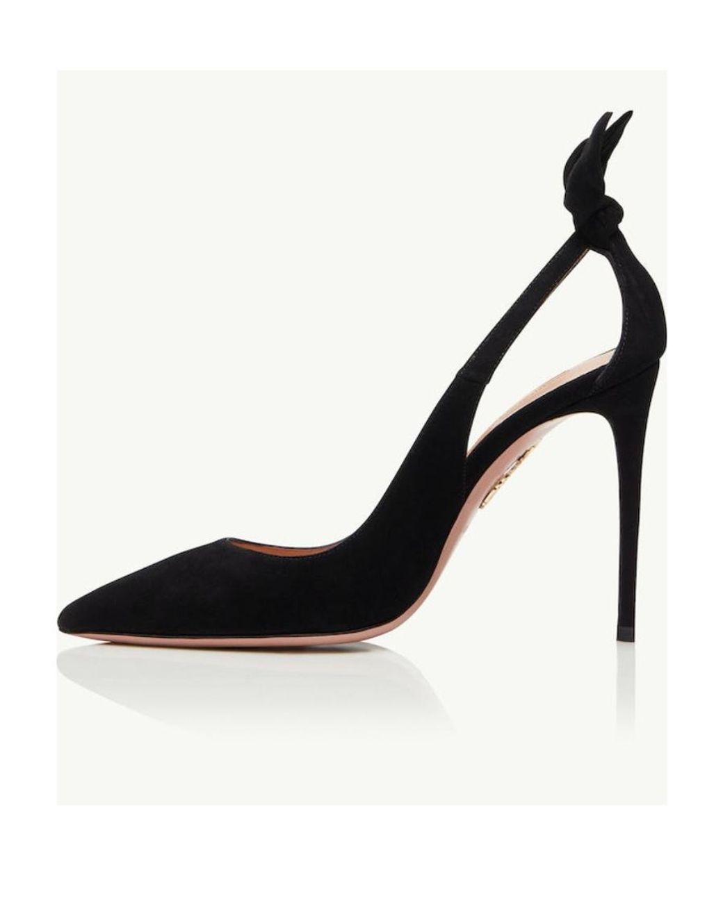 Aquazzura Black 120Mm Bow Tie Pumps