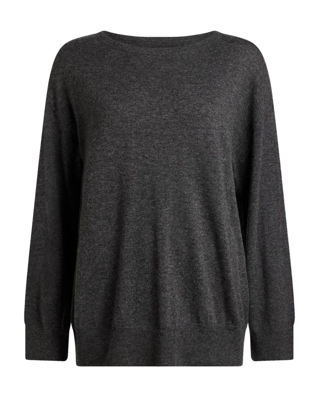 Max Mara Black Lightweight Knit Long-Sleeve Top
