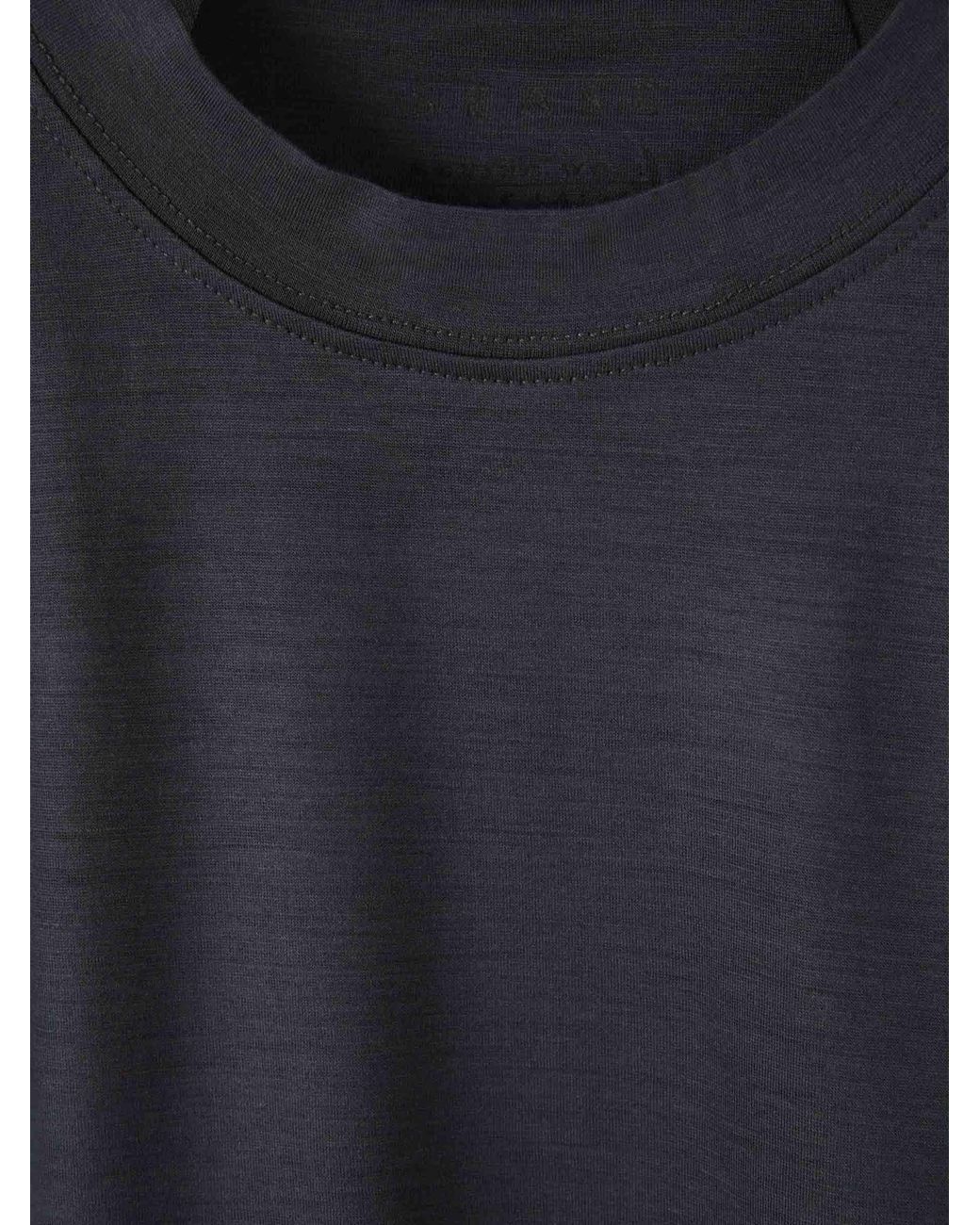 Sease Blue Wool Long-Sleeve T-Shirt for men