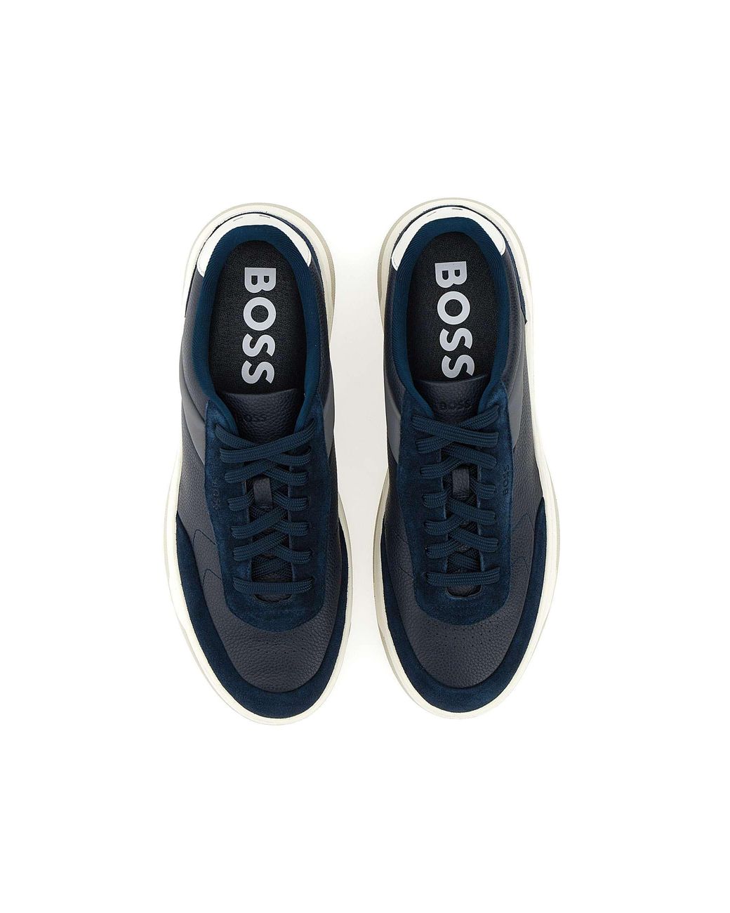 Boss Blue Crew Neck Low Top Casual Shoes for men