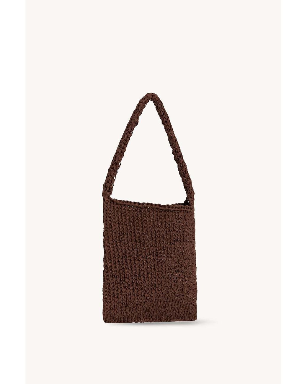 The Row Brown Cotton Rope Shoulder Bag