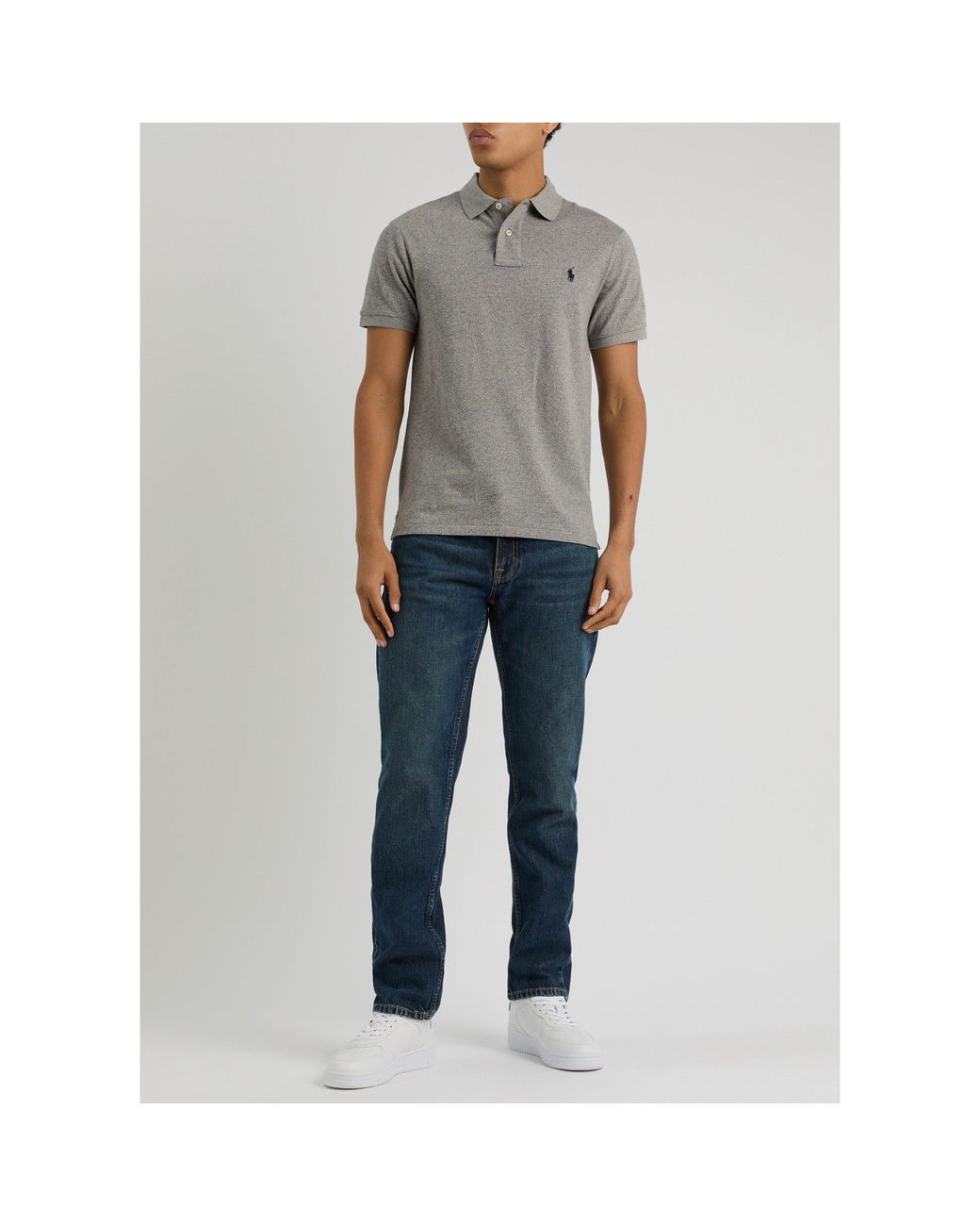 Polo Ralph Lauren Gray Short-Sleeved Polo Shirt for men