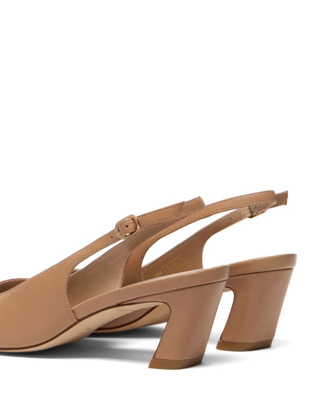 Stuart Weitzman Natural Stassi Slingback 50