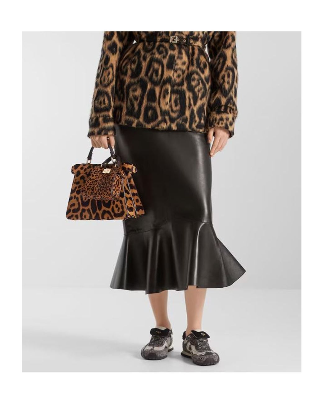 Fendi Brown Peekaboo Mini