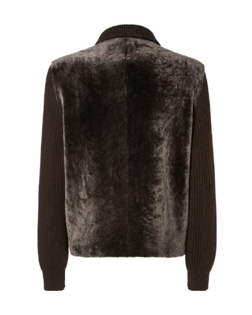 Fendi Brown Wool And Shearling Blouson for men