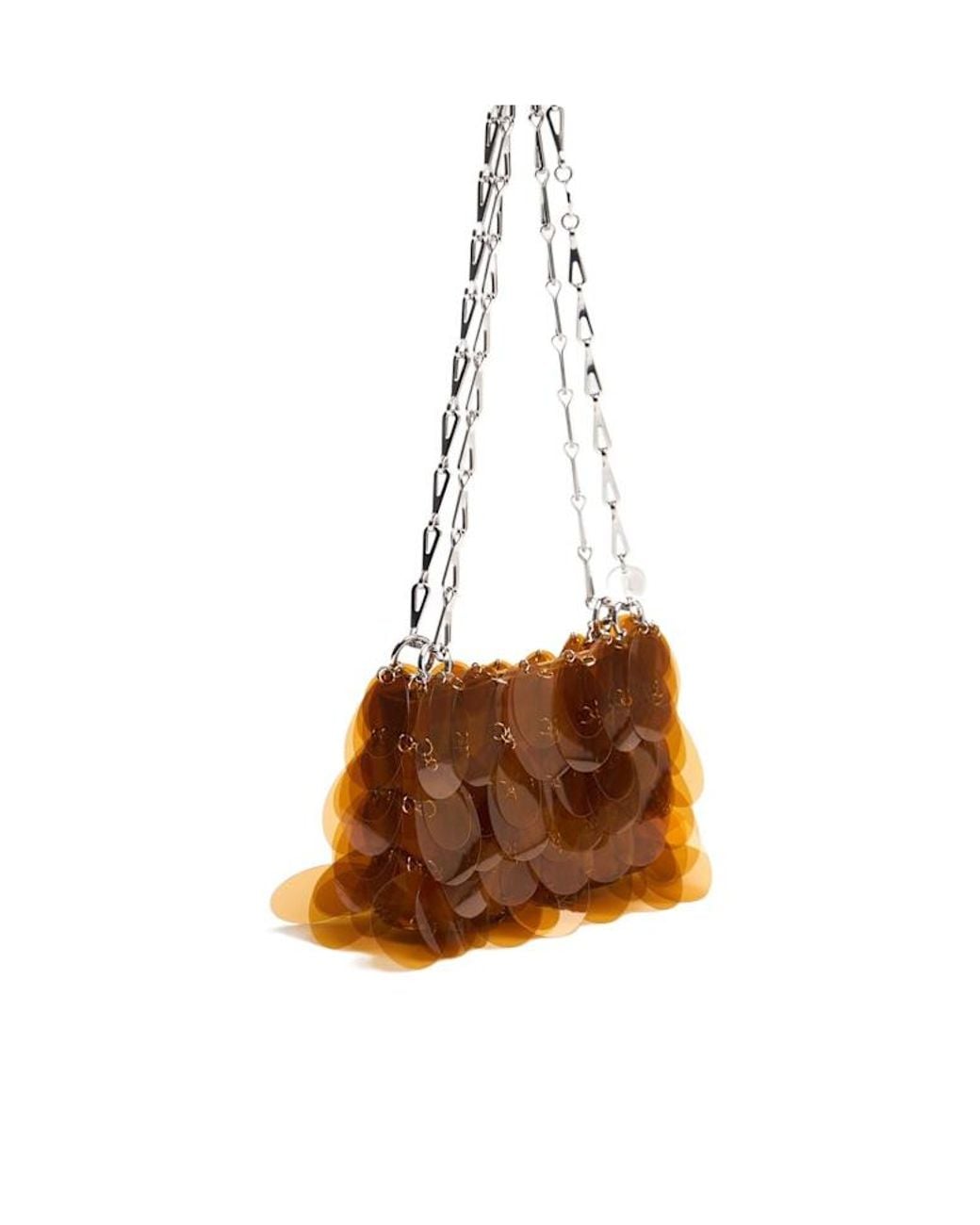 Rabanne Brown Shoulder Bag With Chain Strap