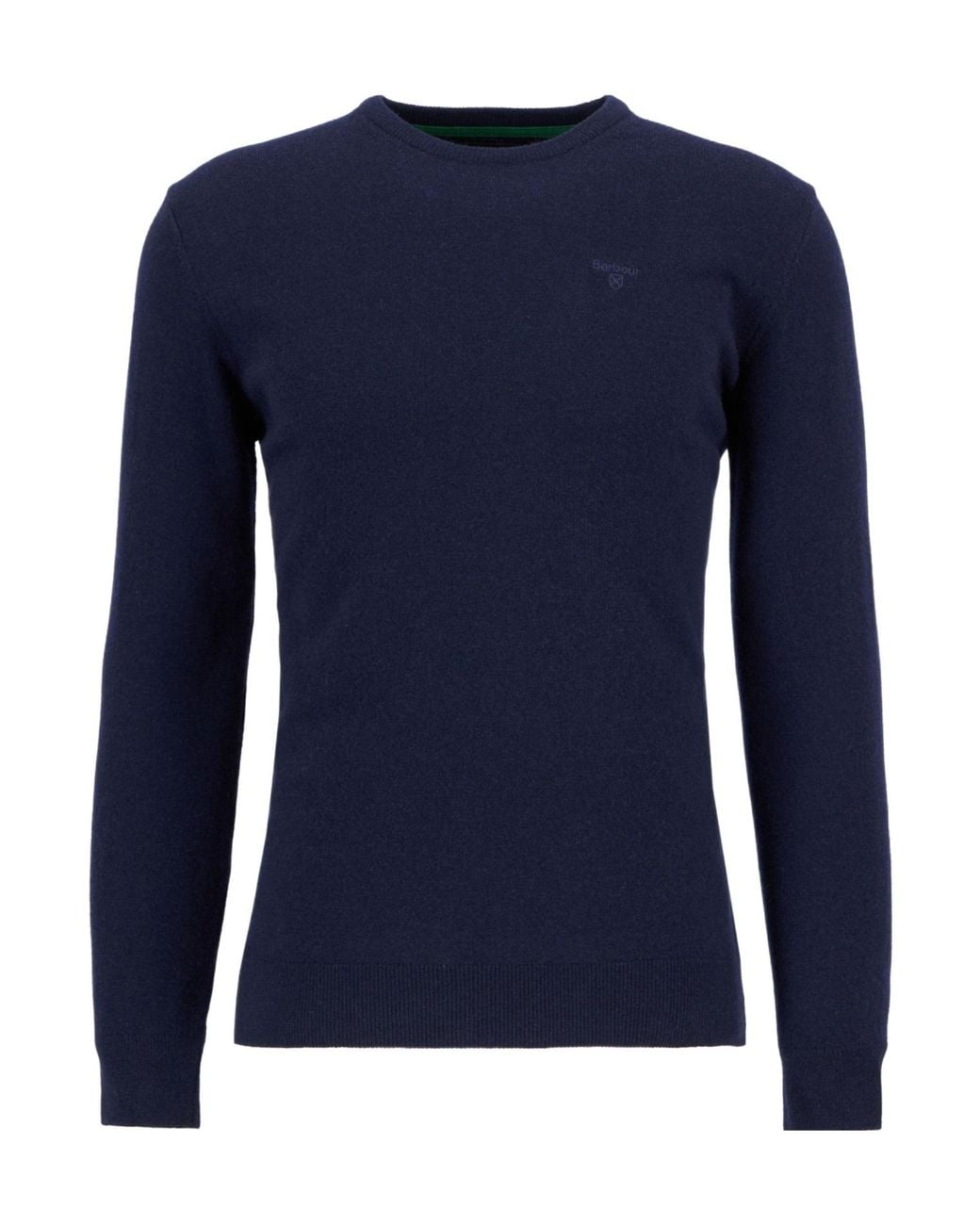 Barbour Blue Crew Neck Knit Sweater for men