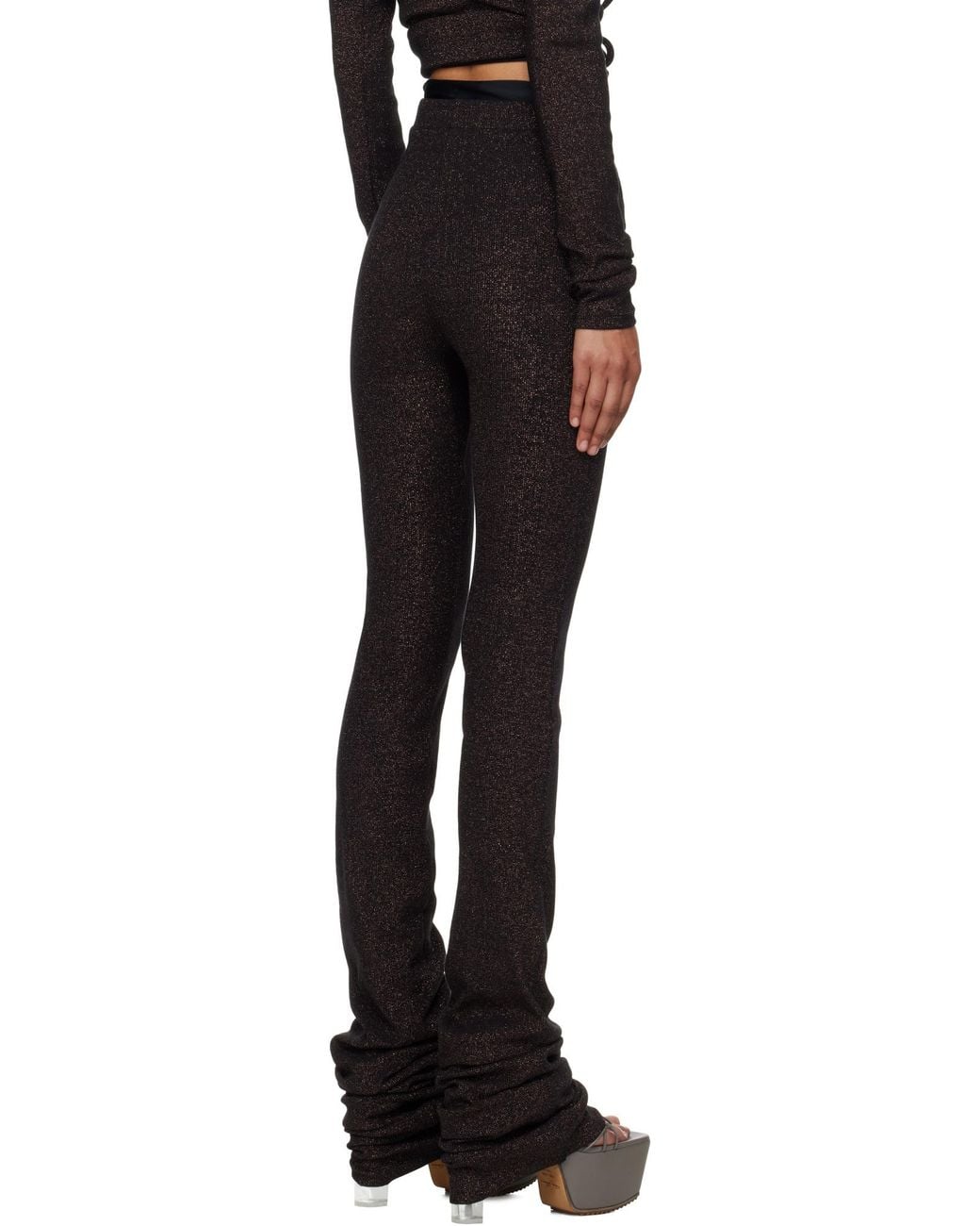 OTTOLINGER Black Glitter-Effect Trousers