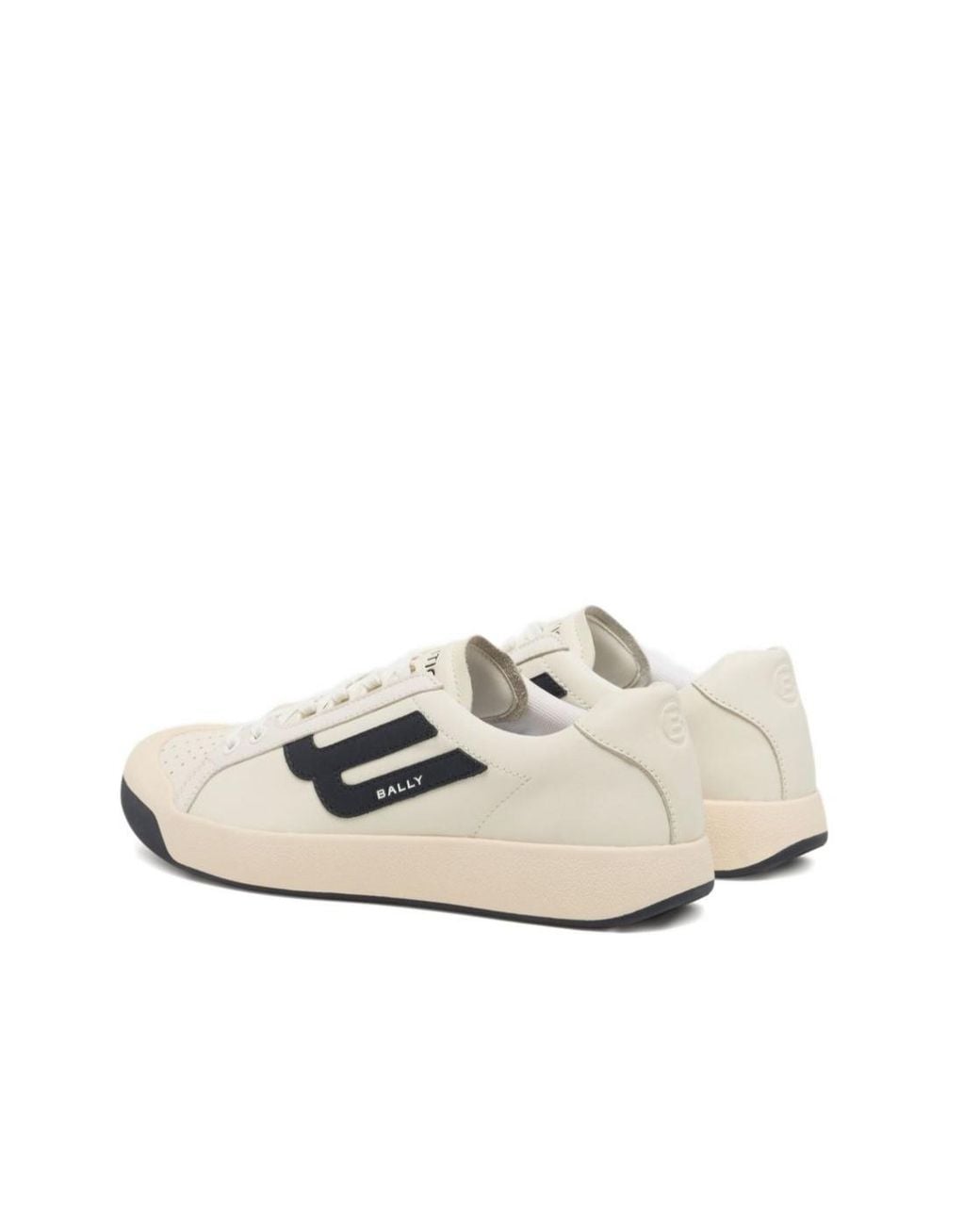 Bally White Round-Toe Sneakers for men