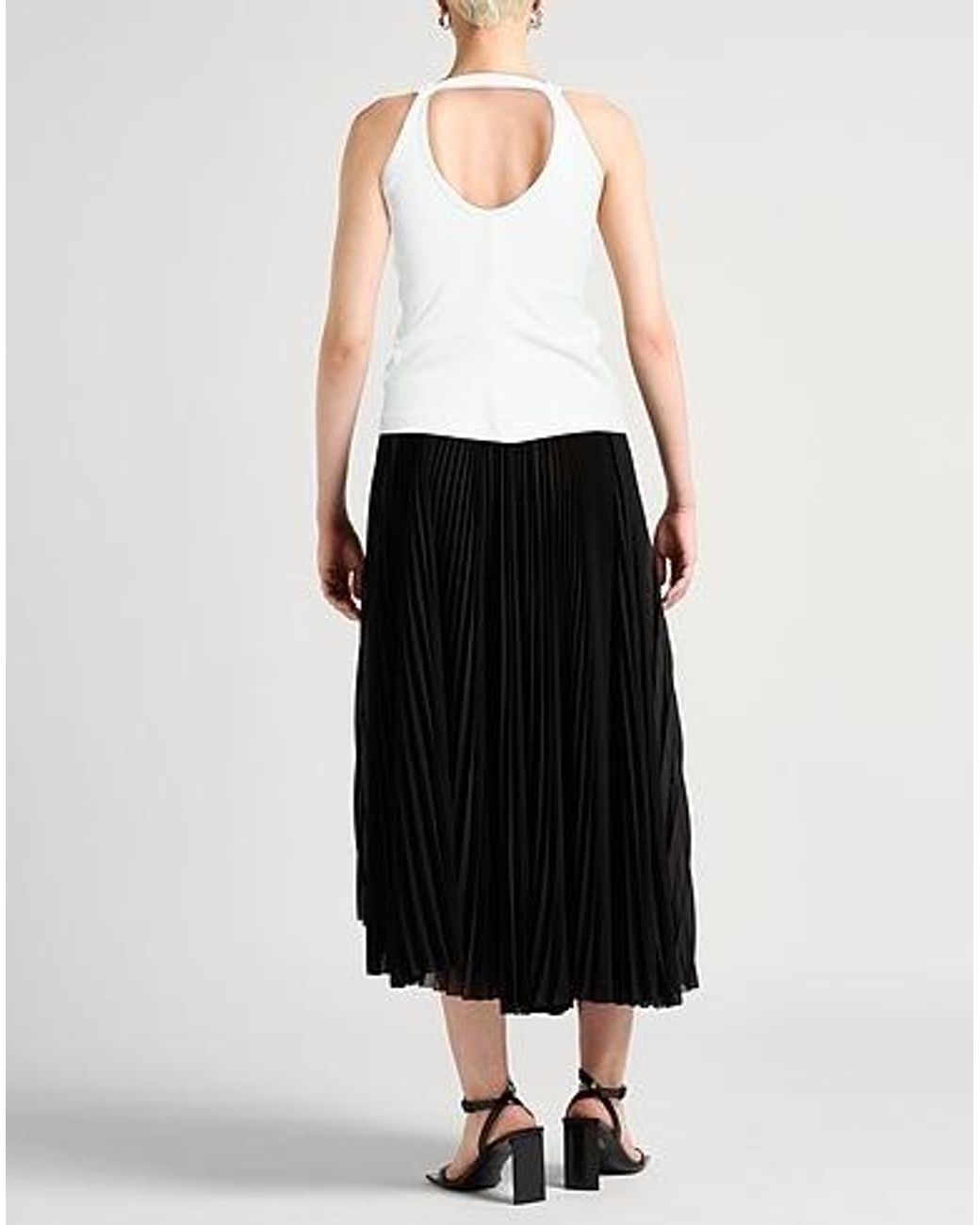 MM6 by Maison Margiela White Printed Sleeveless Top
