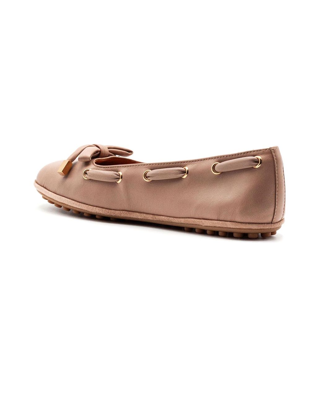 Tod's Brown Bow Detail Ballet Flats