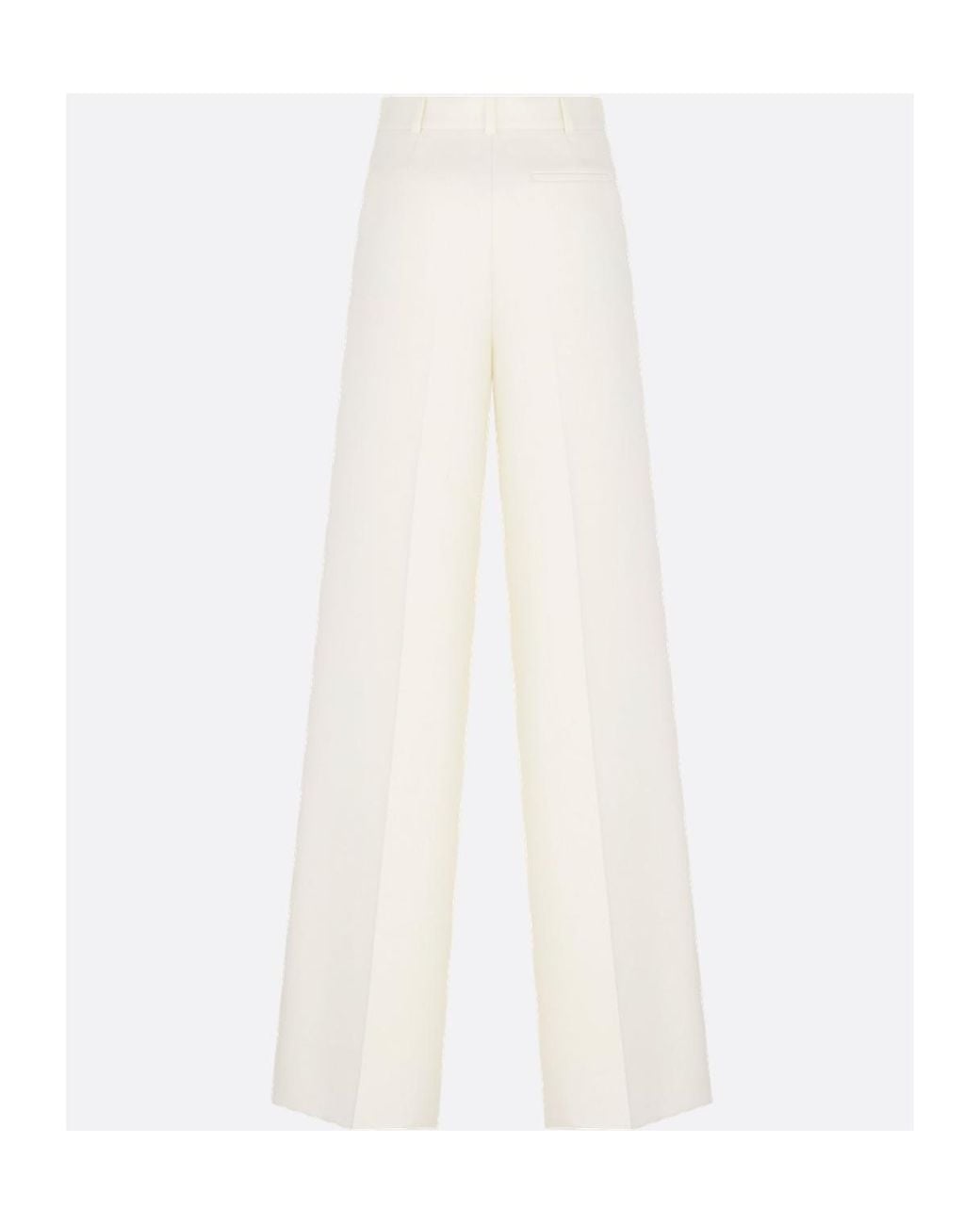 Dior White Flared Pants