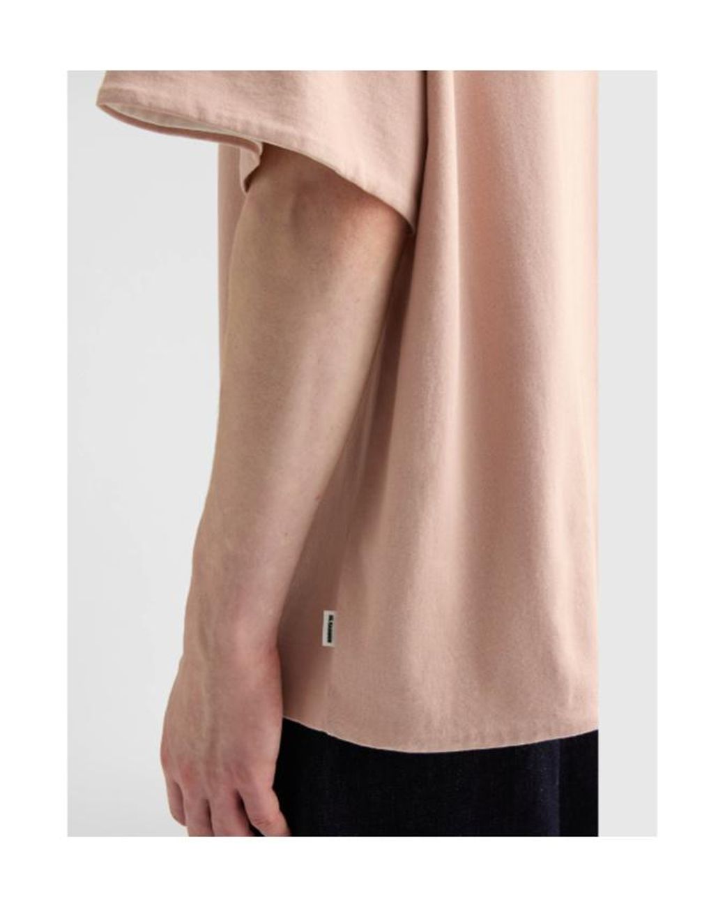 Jil Sander Natural Double Layer Crewneck T-Shirt for men