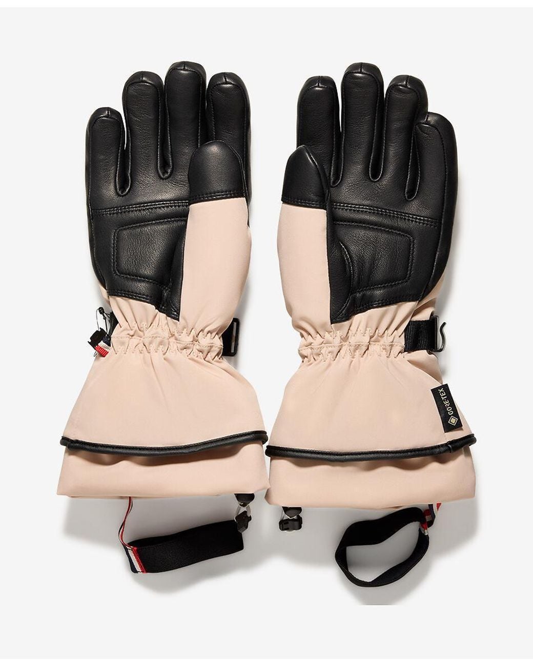 Moncler White Padded Gloves